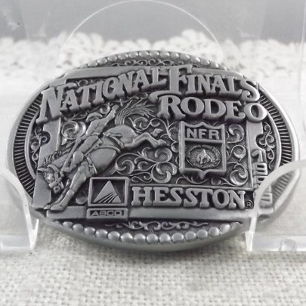 NFR Rodeo 1998 Hesston Miniature Belt Buckle